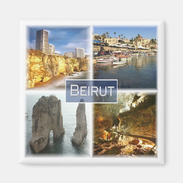 zLB004 BEIRUT, Libanon, Asien, Kühlschrank Magnet (Vorne)