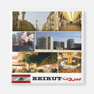 zLB011 BEIRUT Collage, Libanon, Asien, Kühlschrank Magnet