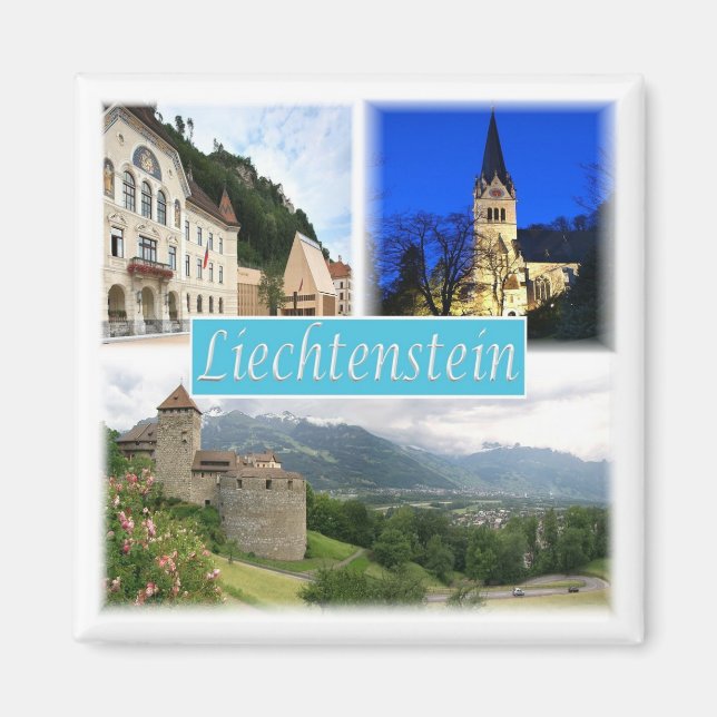 zLI003 VADUZ Liechtenstein, Kühlschrank Magnet (Vorne)