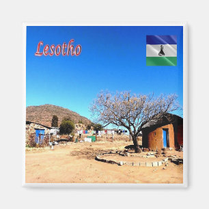 zLS008 LESOTHO, Mantsase, Afrika, Kühlschrank Magnet