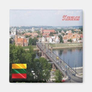 zLT008 KAUNAS, Litauen, Europa, Kühlschrank Magnet