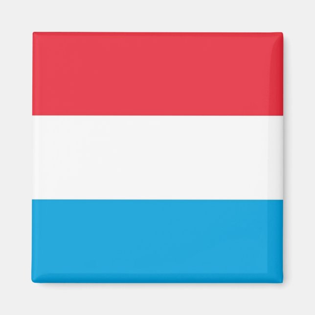 zLU001 Luxembourg FLAG, Kühlschrank Magnet (Vorne)