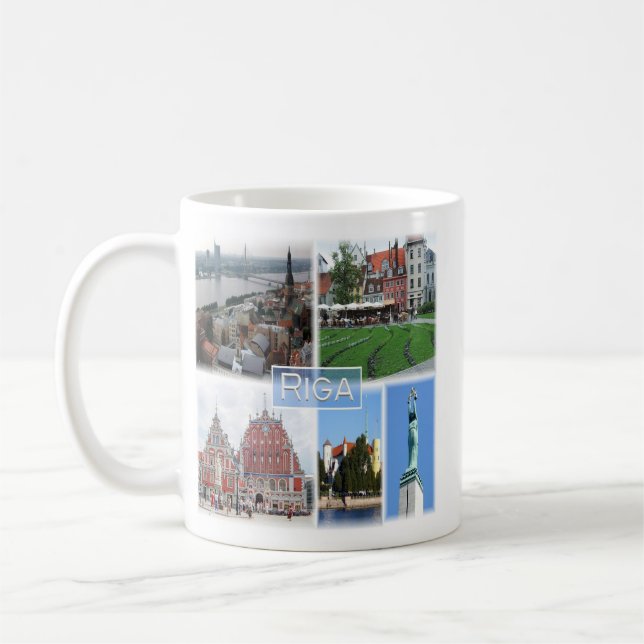zLV003 RIGA, Latvijas, Republika Lettland, Kaffeetasse (Links)
