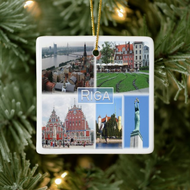 zLV003 RIGA, Latvijas, Republika Lettland, Keramikornament (Baum)