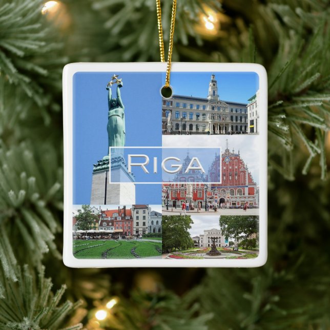 zLV004 RIGA, Republika Lettland, Europa, Keramikornament (Baum)