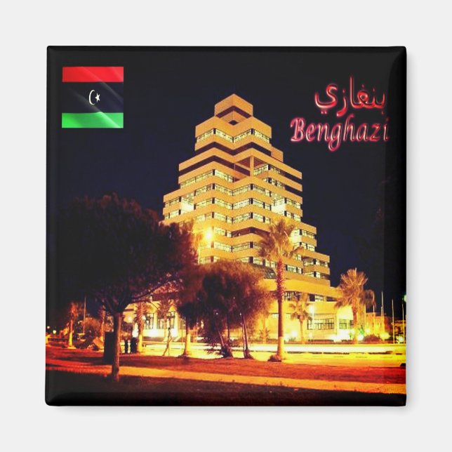 zLY004 BENGHAZI, Libyen, Afrika, Kühlschrank Magnet (Vorne)