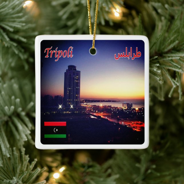 zLY014 TRIPOLI, Libyen, Keramikornament (Baum)