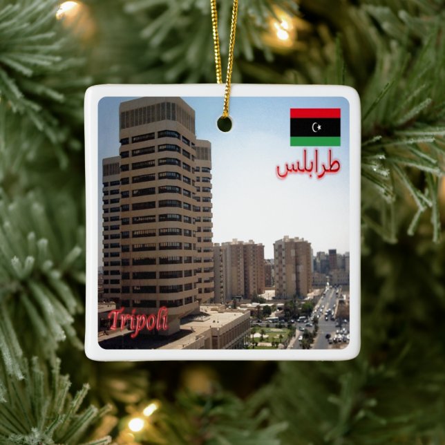 zLY015 TRIPOLI, Libyen, Keramikornament (Baum)