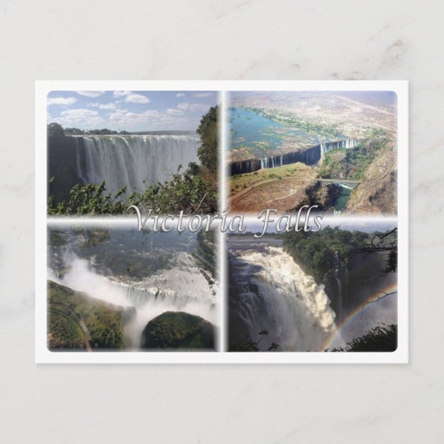 ZM Sambia - Simbabwe - Victoria Falls - Postkarte (Vorderseite)