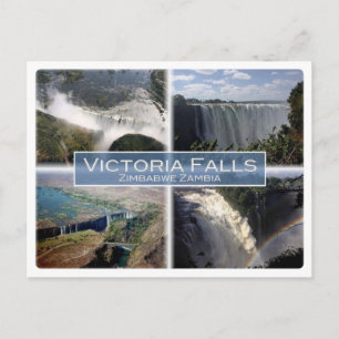 ZM Sambia - Simbabwe - Victoria Falls - Postkarte