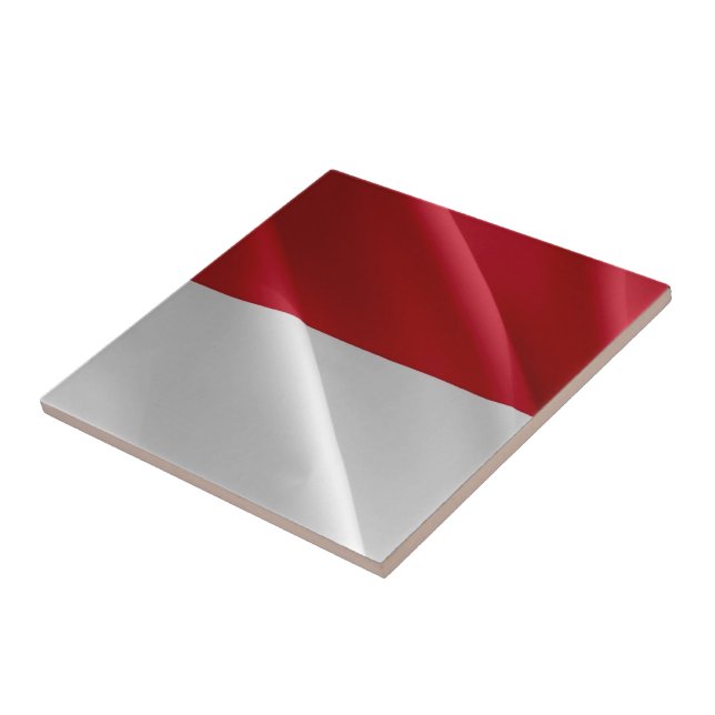 zMC002 MONEGASQUE wavig FLAG, Fürstentum Monaco, Fliese (Seite)