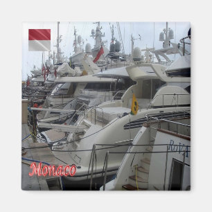 zMC003 Yachten bei MONACO, Kühlschrank Magnet
