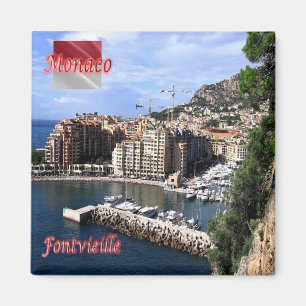 zMC009 FONTVIEILLE, Monaco, Kühlschrank Magnet