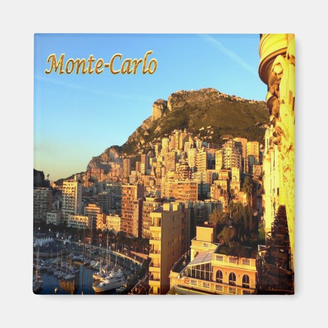zMC015 MONTE CARLO, Monaco, Kühlschrank Magnet (Vorne)