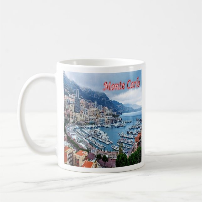 zMC018 MONTE CARLO Panorama, Monaco, Kaffeetasse (Links)