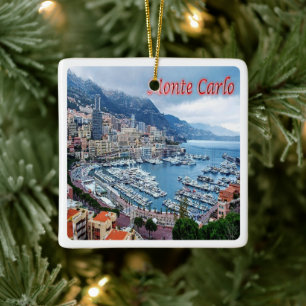 zMC018 MONTE CARLO Panorama, Monaco, Keramikornament