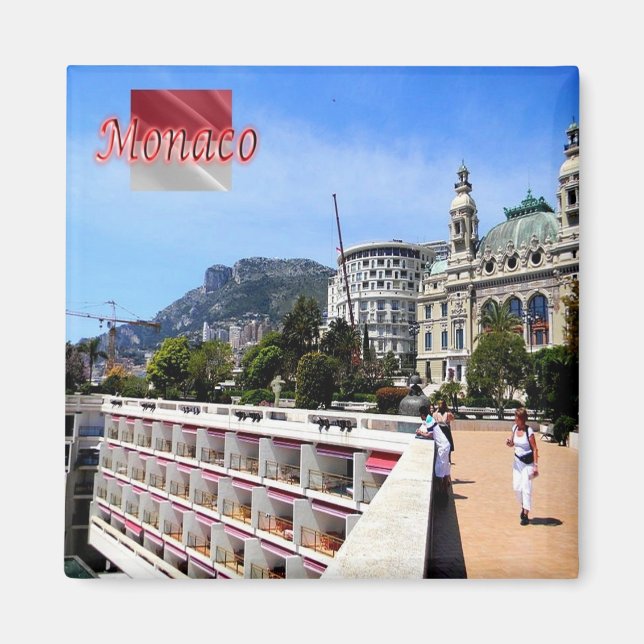 zMC026 MONACO, Europa, Kühlschrank Magnet (Vorne)