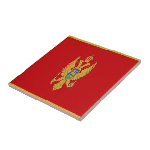zME001 Montenegrinische FLAG, Montenegro, Fliese