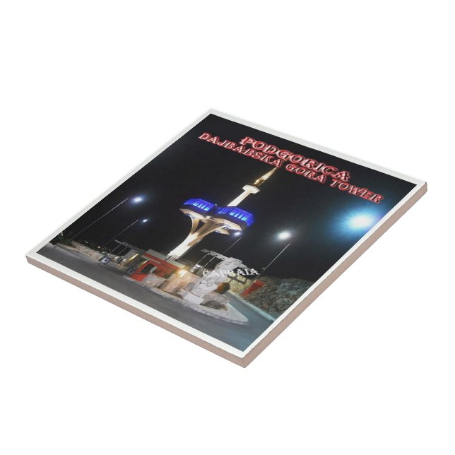 zME009 PODGORICA Dajbabska Gora Tower, Fliese (Seite)