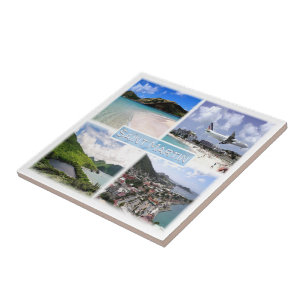 zMF003 SAINT MARTIN, Mosaik, Amerika, Fliese
