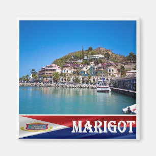 zMF008 MARIGOT, Saint Martin, Amerika, Kühlschrank Magnet