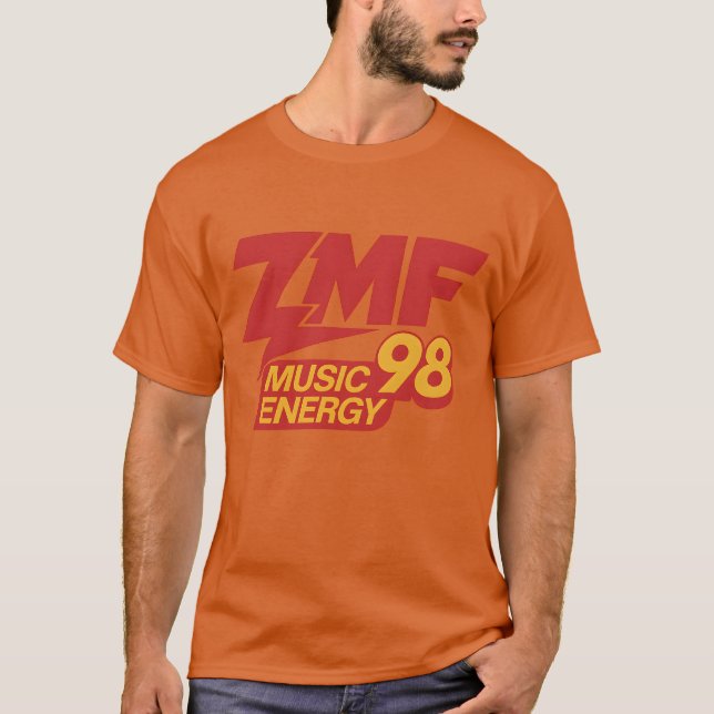 ZMF 98 Music Energy T - Shirt - Fett Retro Radio P (Vorderseite)