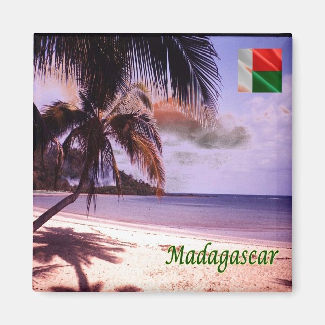 zMG007 MADAGASCAR, Strand, Afrika, Kühlschrank Magnet (Vorne)
