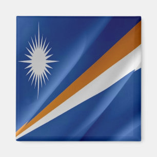 zMH002 WAVING FLAG, MARSHALL INSELN Magnet