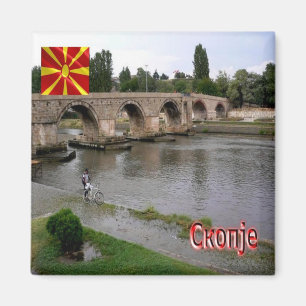 zMK005 SKOPJE, Nordmakedonien, Europa Magnet