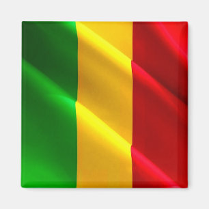 zML002 MALI, Waving Flag, Afrika, Kühlschrank Magnet