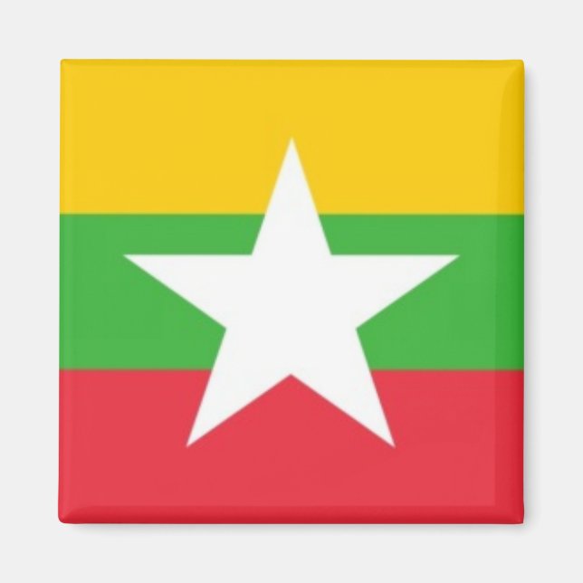 zMM001 Birma/Myanmar, Kühlschrank Magnet (Vorne)
