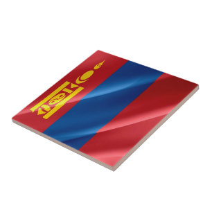 zMN002 wachend mongolische FLAG Mongolei, Fliese