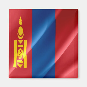 zMN002 wachend mongolische FLAG Mongolei, Magnet