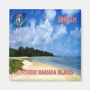 zMP004 SAIPAN, NORDMARIANA INSELN, Kühlschrank Magnet