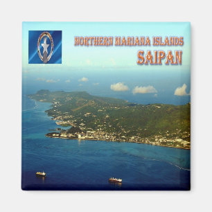 zMP007 SAIPAN, NORDMARIANA INSELN, Kühlschrank Magnet