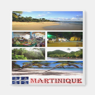 zMQ003 martinique, Mosaik, Amerika, Kühlschrank Magnet