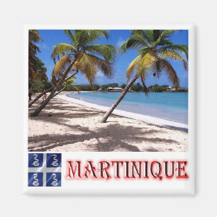 zMQ005 MARTINIQUE, LES SALINES Beach, Kühlschrank Magnet