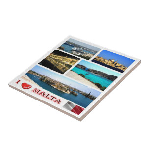 zMT007 MALTA "I Liebe", Fliese