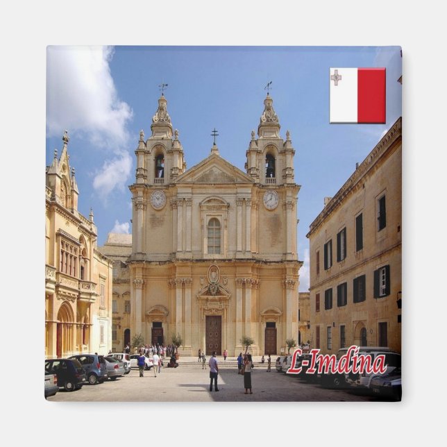 zMT008 MDINA "The Silent City", Malta, Fridge Magnet (Vorne)