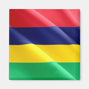 zMU002 MAURITIUS, Waving Flag, Afrika, Kühlschrank Magnet