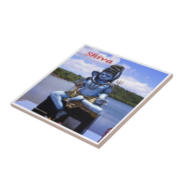 zMU004 MAURITIUS, Gott Shiva, Afrika, Fliese (Seite)