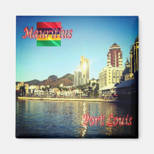 ZMU011 PORT LOUIS, Caudan Waterfront, Kühlschrank Magnet
