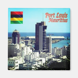 ZMU014 PORT LOUIS, Mauritius, Afrika, Kühlschrank Magnet