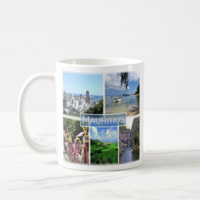 ZMU022 PORT LOUIS, Mosaik, Afrika, Kaffeetasse (Links)