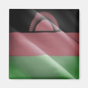 zMW002 MALAWI, Waving Flag, Afrika, Kühlschrank Magnet