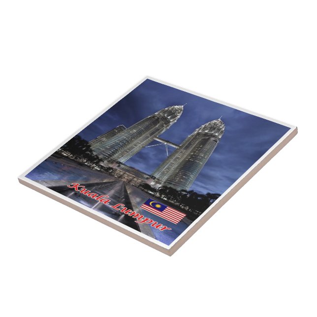 zMY005 PETRONAS TWIN TOWERS, Kuala Lampur, Fliese (Seite)