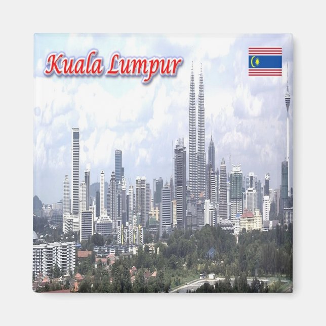 zMY006 panorama KUALA LUMPUR, Malaysia, Kühlschran Magnet (Vorne)