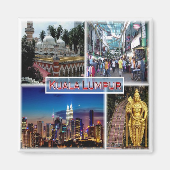 zMY014 Petaling Street KUALA LUMPUR Jamek Moschee, Magnet (Vorne)