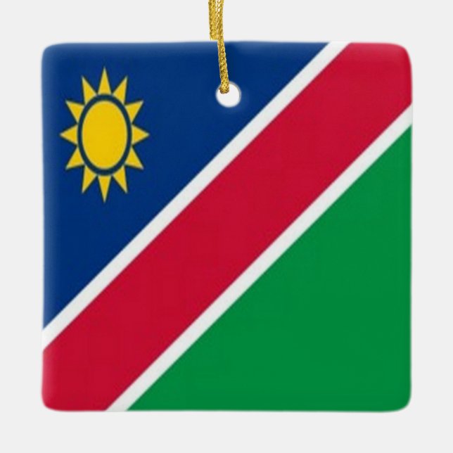 zNA001 NAMIBIA, Flag, Keramikornament (Vorderseite)