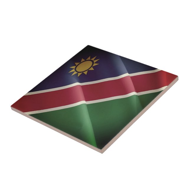 zNA002 NAMIBIA, Waving Flag, Afrika, Fliese (Seite)